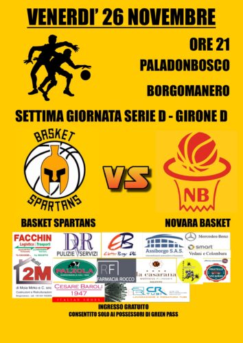 SPARTANS - NOVARA BASKET